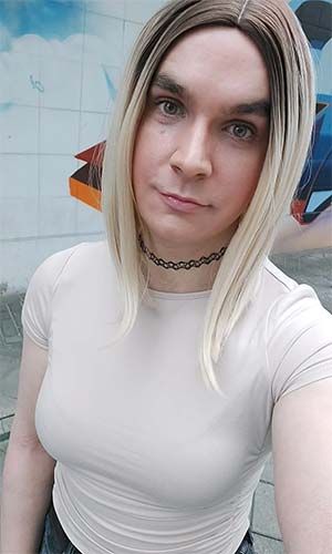Out and about t-femme in Brooklyn, NY
