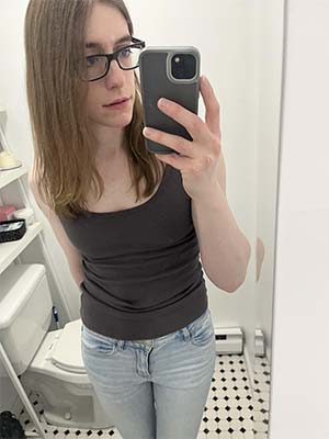 Pale t-girl next door from Kirkland, WA